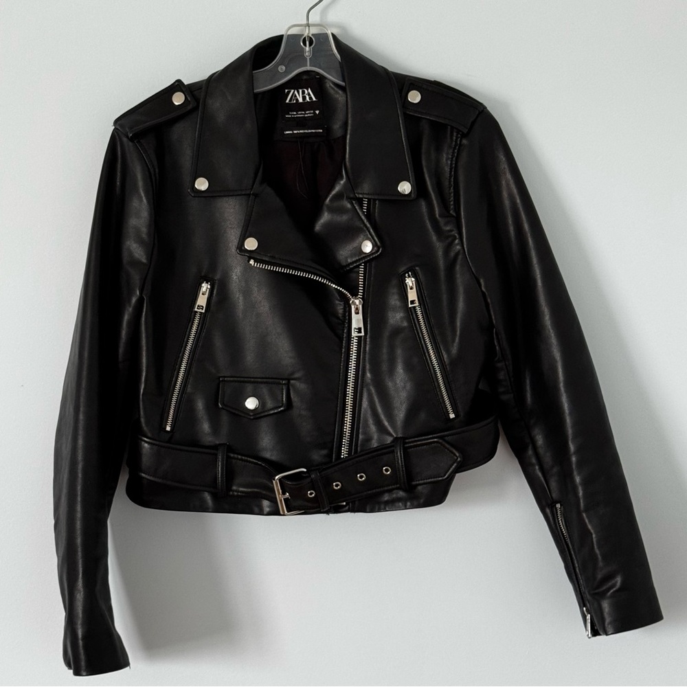 Zara Black Leather Jacket